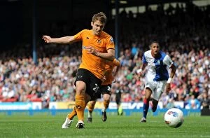 Blackburn v Wolves Collection: Wolverhampton Wanderers Kevin Doyle Thwarted by Paul Robinson's Penalty Save (Blackburn v Wolves)