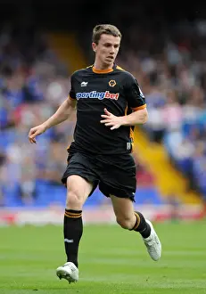 Wolverhampton Wanderers: Kevin Foley in Action against Ipswich Town (Pre-Season Friendly)