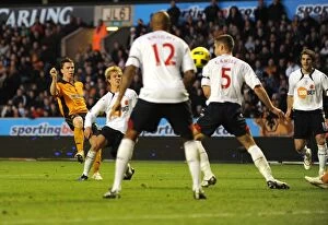Images Dated 13th November 2010: Wolverhampton Wanderers Kevin Foley Scores a Stunning Goal: 1-3 vs