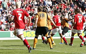 2009 Prints: Wolverhampton Wanderers Kyle Reid in Action against Barnsley (2009)