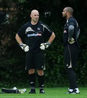 Pre Season Training 2009 Prints: Wolverhampton Wanderers: Marcus Hahnemann Kicks Off Premier League Pre-Season Training (2009)