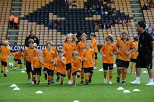 Wolves V Real Zaragoza Prints: Wolverhampton Wanderers Mascots Pre-Match Training: Wolves vs Real Zaragoza