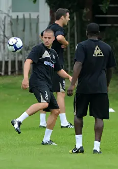 Pre Season Training 2009 Prints: Wolverhampton Wanderers: Michael Kightly Kicks Off Premier League Pre-Season Training (2009)