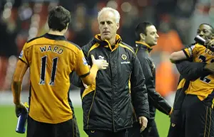 Player Prints: Wolverhampton Wanderers: Mick McCarthy and Stephen Ward Celebrate Premier League Victory over Liverpool