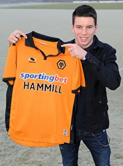 Adam Hammill Prints: Wolverhampton Wanderers: New Midfielder Adam Hammill Joins the Squad