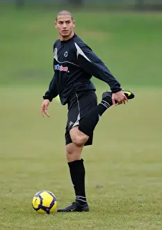 Framed Print : Wolverhampton Wanderers: New Signing Adlene Guedioura Joins Squad in Training Framed Print : Wolverhampton Wanderers: New Signing Adlene Guedioura Joins Squad in Training