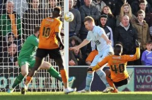 Images Dated 1st March 2014: Wolverhampton Wanderers: Nouha Dicko Scores Second Goal Against Port Vale in Sky Bet League One