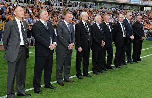Images Dated 21st August 2011: Wolverhampton Wanderers Pay Tribute to Late Frank Munro during Wolves vs Fulham