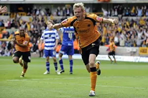 Matches 08-09 Prints: Wolverhampton Wanderers Richard Stearman Scores First Goal Against Doncaster Rovers in Championship Match (May 3)