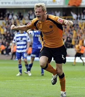 Wolves vs Doncaster Rovers 3-5-09 Collection: Wolverhampton Wanderers: Richard Stearman's First Goal Against Doncaster Rovers in Championship