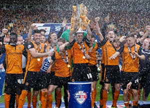Sky Bet League One : Wolves V Carlisle United : Molineux : 03-04-2014 Prints: Wolverhampton Wanderers: Sam Ricketts Celebrates Sky Bet League One Title Win at Molineux (2014)