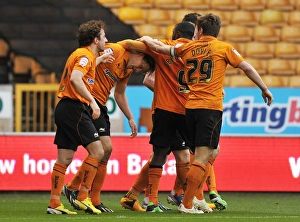 Season 2012-13 Prints: Wolverhampton Wanderers: Sigurdarson Scores Second Goal Against Middlesbrough in Championship Match (March 30)