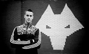 Past Player Prints: Wolverhampton Wanderers: Stefan Maierhofer's Intense Moment at Molineux Stadium