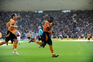 Framed Print : Wolverhampton Wanderers: Sylvan Ebanks-Blake Scores Dramatic Penalty Against Aston Villa in Premier League Framed Print : Wolverhampton Wanderers: Sylvan Ebanks-Blake Scores Dramatic Penalty Against Aston Villa in Premier League