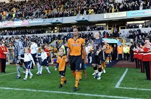 Wolves v Bolton Collection: Wolverhampton Wanderers vs. Bolton Wanderers: A Premier League Mascot Showdown