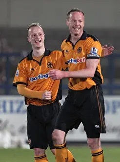 Wolves V Bolton Reserves Prints: Wolverhampton Wanderers vs. Bolton Wanderers: Jody Craddock and Leigh Griffiths - The Equalizing Duo