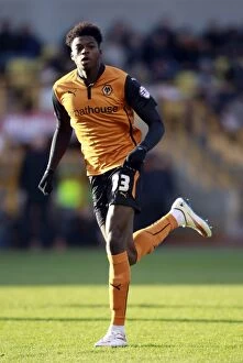 Images Dated 24th January 2015: Wolverhampton Wanderers vs Charlton Athletic: Dominic Iorfa's Determination at Molineux