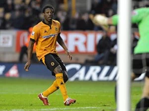 Images Dated 23rd January 2010: Wolverhampton Wanderers vs Crystal Palace: Mujangi Bia's FA Cup Fourth Round Battle