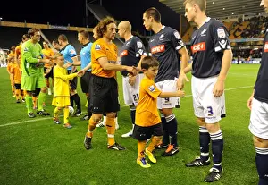 Wolves V Millwall Prints: Wolverhampton Wanderers vs Millwall: Mascot Showdown - Carling Cup Third Round