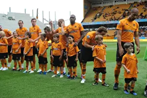 Framed Print : Wolverhampton Wanderers vs Real Zaragoza: A Mascot Showdown - Pre-Season Friendly