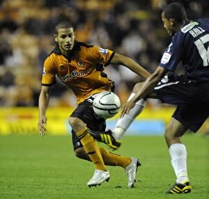 Adlene Guedioura Collection: Wolverhampton Wanderers vs. Southend United: Clash in Carling Cup Round Two - A Face-Off Between