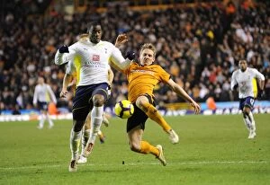 Images Dated 10th February 2010: Wolverhampton Wanderers vs. Tottenham Hotspur: A Premier League Showdown - Doyle vs. Bassong