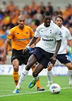 Player Prints: Wolverhampton Wanderers vs. Tottenham Hotspur: Adebayor Faces Off Against Wolves Defense