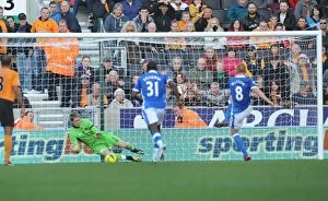 Images Dated 7th November 2011: Wolverhampton Wanderers vs Wigan Athletic: Hennessey's Savage Save