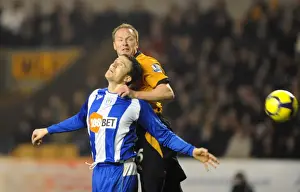 Wolves V Wigan Prints: Wolverhampton Wanderers vs Wigan Athletic: A Premier League Battle - Craddock vs Caldwell