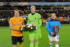Player Prints: Wolverhampton Wanderers: Wayne Hennessey in Action - Current Squad Member