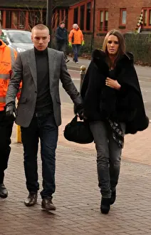 Framed Print : Wolverhampton Wanderers Welcome Jamie O'Hara: New Signing Arrives with Partner Danielle Lloyd
