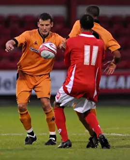 Season 2009-10 Prints: Wolverhampton Wanderers Zoltan Szeiesi in Action against Crewe Alexandra: Pre-season Friendly