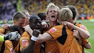 Matches 08-09 Prints: Wolves Clinch Championship Title: Stearman's Goal Kick-Starts the Celebration (3/5/09)