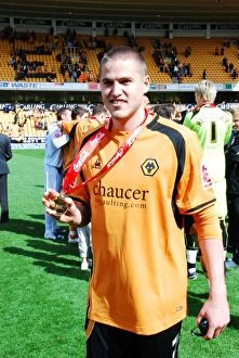 Championship Champions Celebration Collection: Wolves' Glory: Unforgettable 08-09 Championship Title Win - A Season to Remember