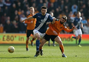 Sky Bet Championship Prints: Wolves vs Birmingham City: Clash between Jon Toral and Dominic Iorfa