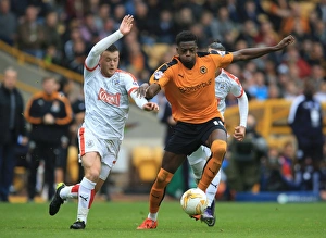 Framed Print : Wolves vs. Huddersfield Town: Intense Battle for Possession - Sky Bet Championship Framed Print : Wolves vs. Huddersfield Town: Intense Battle for Possession - Sky Bet Championship