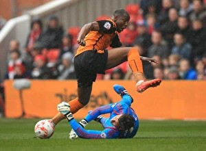 Sky Bet Championship - Nottingham Forest V Wolves - City Ground Prints: Wolves vs. Nottingham Forest: A Clash of Titans in the Sky Bet Championship - Afobe vs