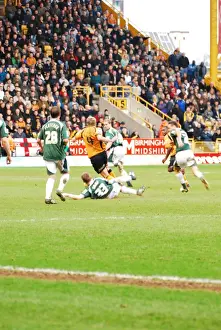 Wolves V Plymouth Argyle Prints: Wolves vs Plymouth Argyle: A 2009 Battle at Molineux Stadium