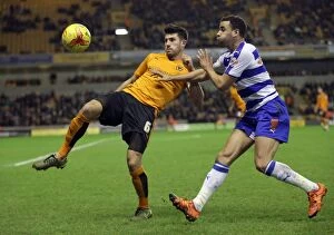 Wolves v Reading - Sky Bet Championship - Molineux Collection: Wolves vs. Reading: Intense Battle for Supremacy - Sky Bet Championship (2014-15)