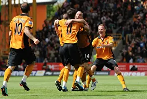 Wolves V Stoke Prints: Wolves vs Stoke: A Premier League Rivalry - Wolverhampton Wanderers vs Stoke City