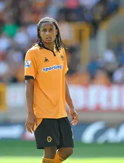 Wolves V West Ham United Prints: Wolves vs West Ham United: Premier League Battle at Molineux - Michael Mancienne in Action (August 2009)