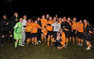 Wolves Women v Leafield Athletic Collection: Wolves Women Celebrate Midland Womens Combination League Championship Win
